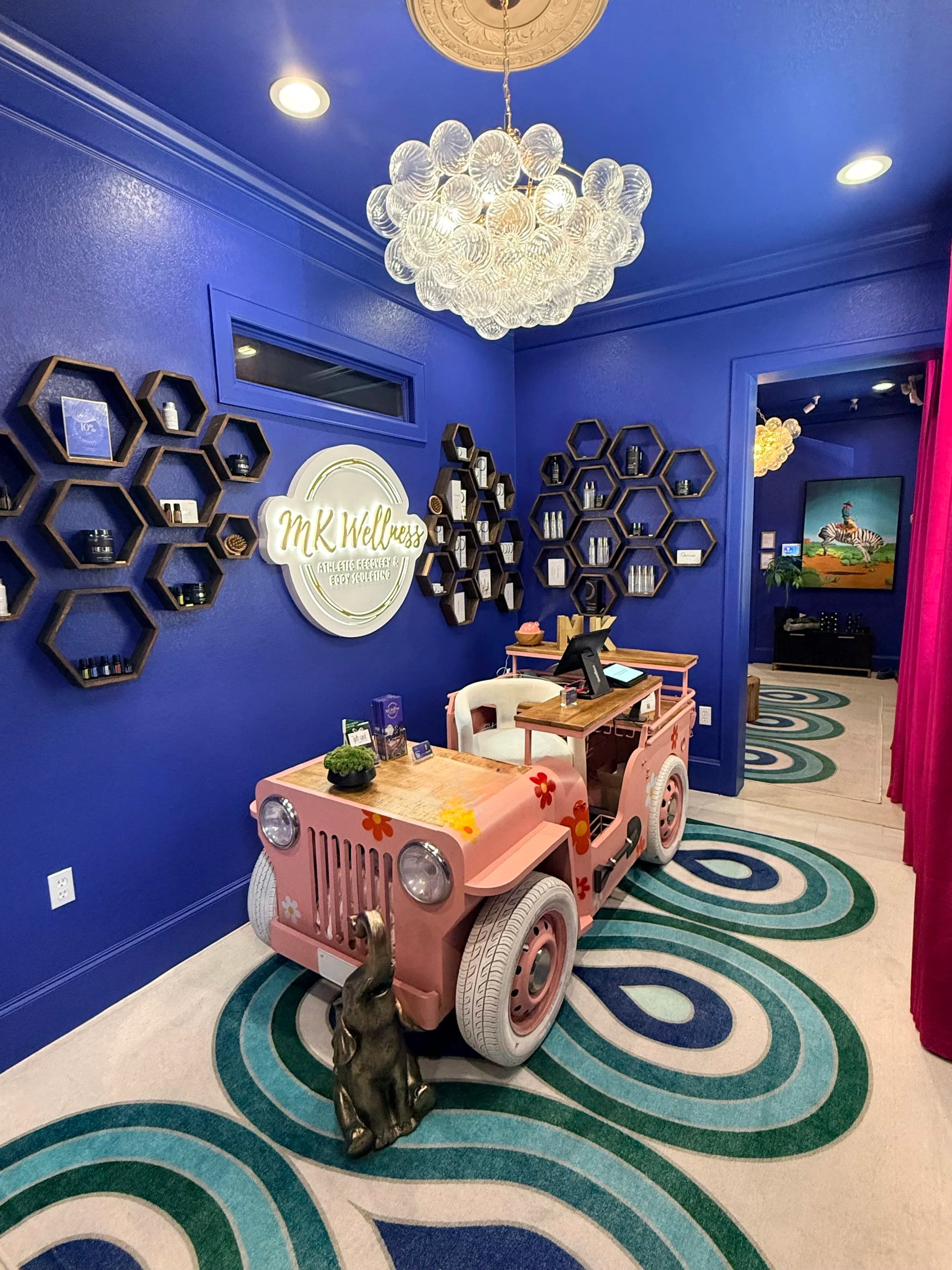 MK Wellness Spa reception - Cypress Texas